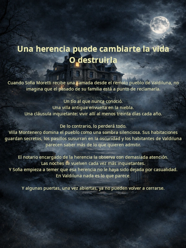contraportada del libro la herencia de valdiluna inchiostro dorato