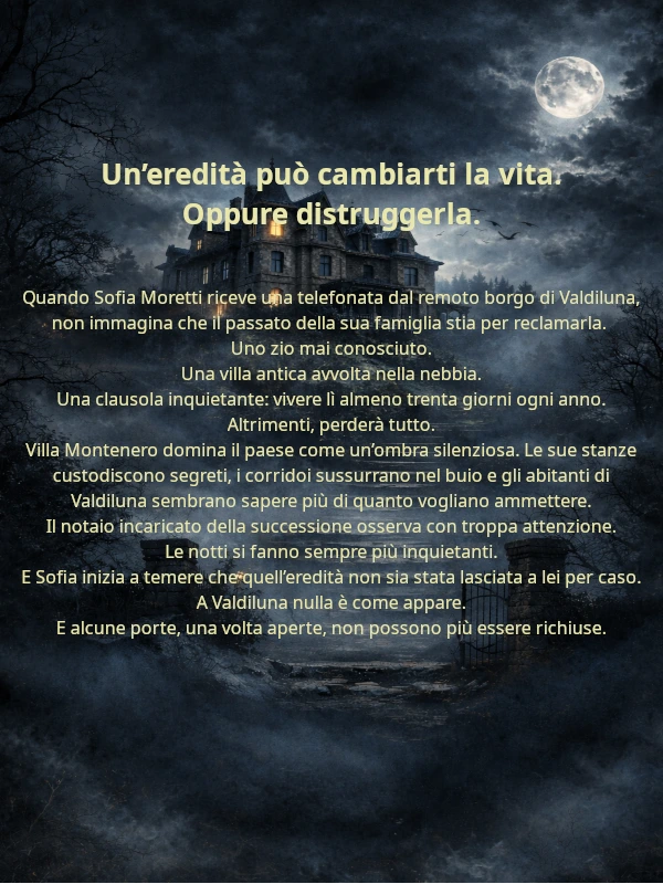 retro copertina libro eredità di valdiluna