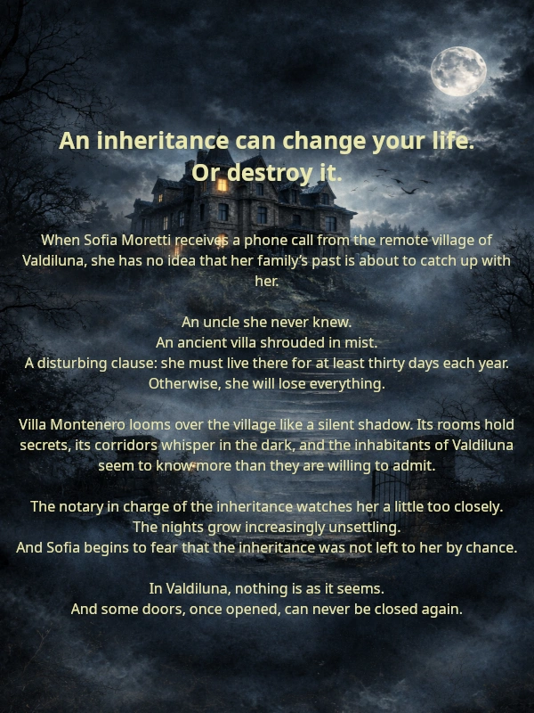 rear book cover the inheritance of valdiluna inchioctro dorato